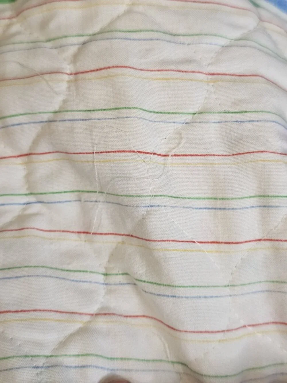 VTG Baby Quilt Blanket Circus Clown Juggling ABCs Multi-color 33‎ X 43 In